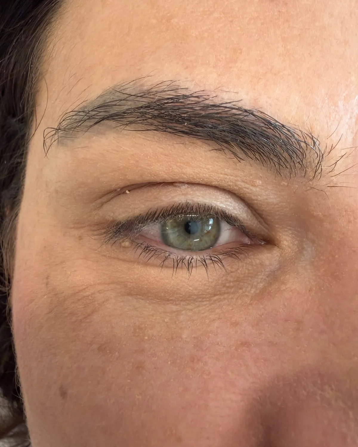 Ciglia prima del trattamento lash filler
