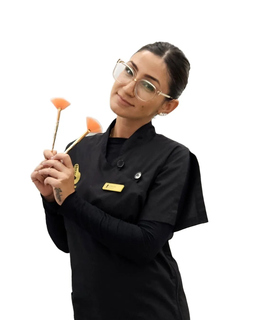 Gabriela, del team Jêtre, con gli strumenti per l'epilazione Cococera