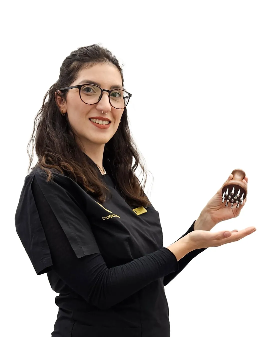 Vittoria, del team Jêtre, con un olio per massaggi